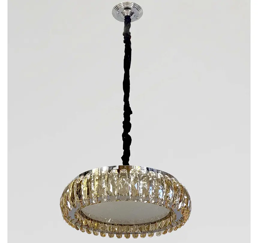 Стельова кришталева LED-люстра Artlight MT005/500CH, хром і медове скло, 100 Вт, від 10-18 м² - фото 3