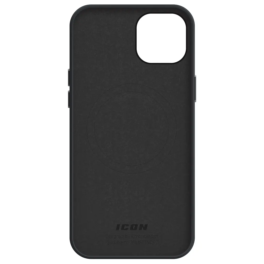 Силиконовый чехол с MagSafe для Apple iPhone 14 Plus, ICON2 MagCase, черный, противоударный, панель с мягкой подкладкой, защита всего корпуса, поддержка беспроводной зарядки, совместим с защитными стеклами и пленками, ArmorStandart (ARM68397) - фото 2