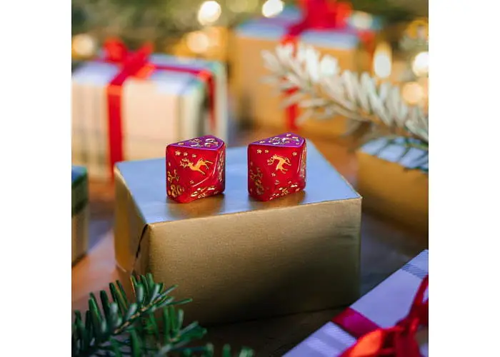 Набір кубиків Christmas Dice Set , 7 шт. (SXMS4X) - фото 6