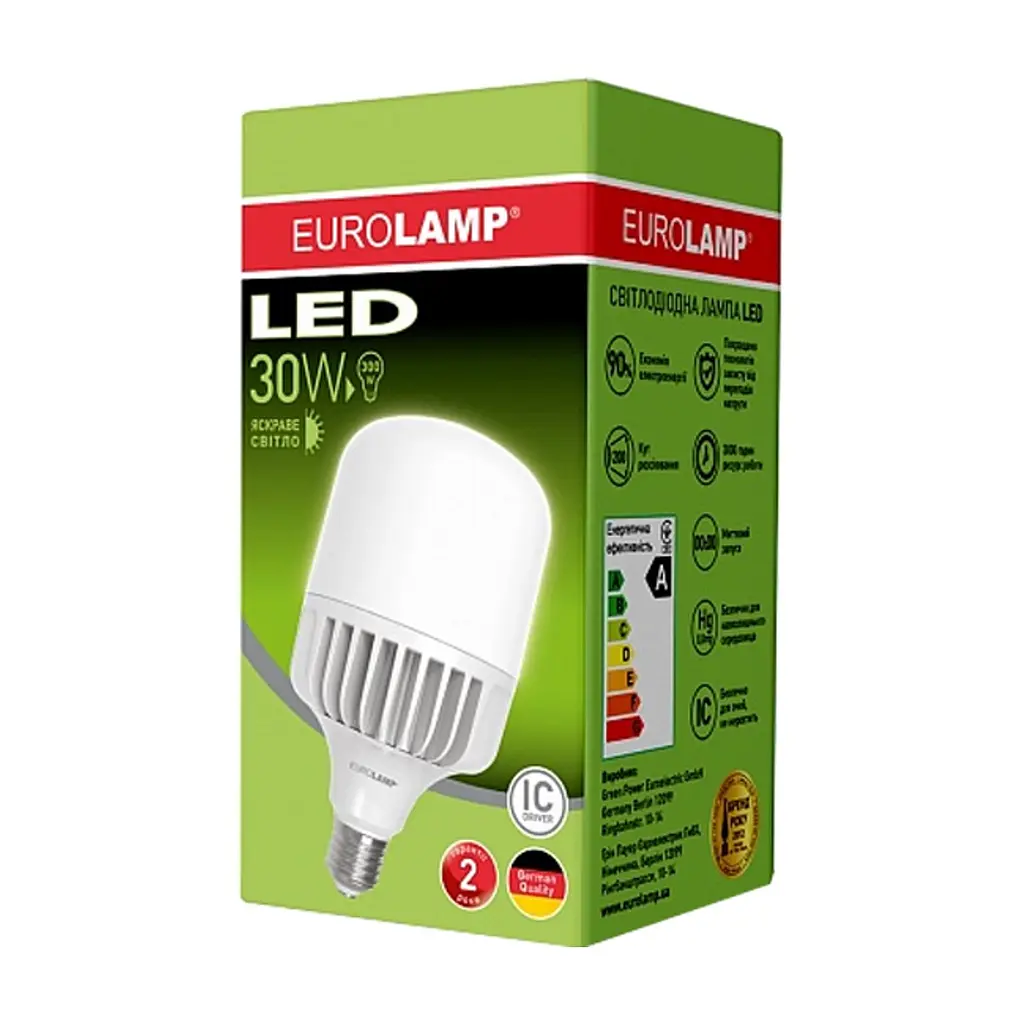 Лампочка Eurolamp E27 (LED-HP-30274) - фото 3