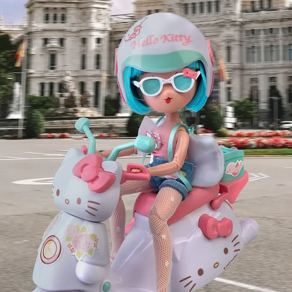 Детская кукла Красавица Пинк на скутере 4SF Manga Dolls HKTF3000 серии Hello Kitty - фото 7