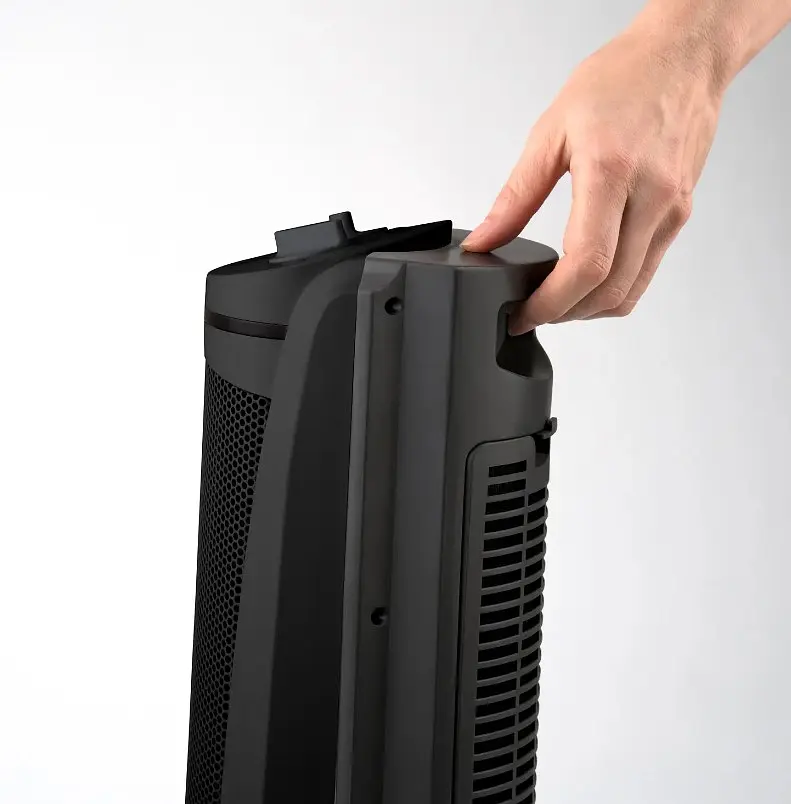 Тепловентилятор BLACK+DECKER 2,0 кВт, площа обігріву 20 кв.м., Підлоговий, Чорний (BXSH2002E) - фото 11