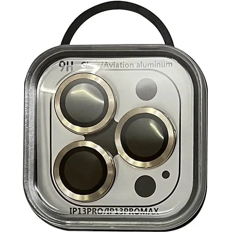 Захисне скло на камеру Epik Metal Classic Gold для Apple iPhone 13 Pro / 13 Pro Max в упаковці золоте - фото 3