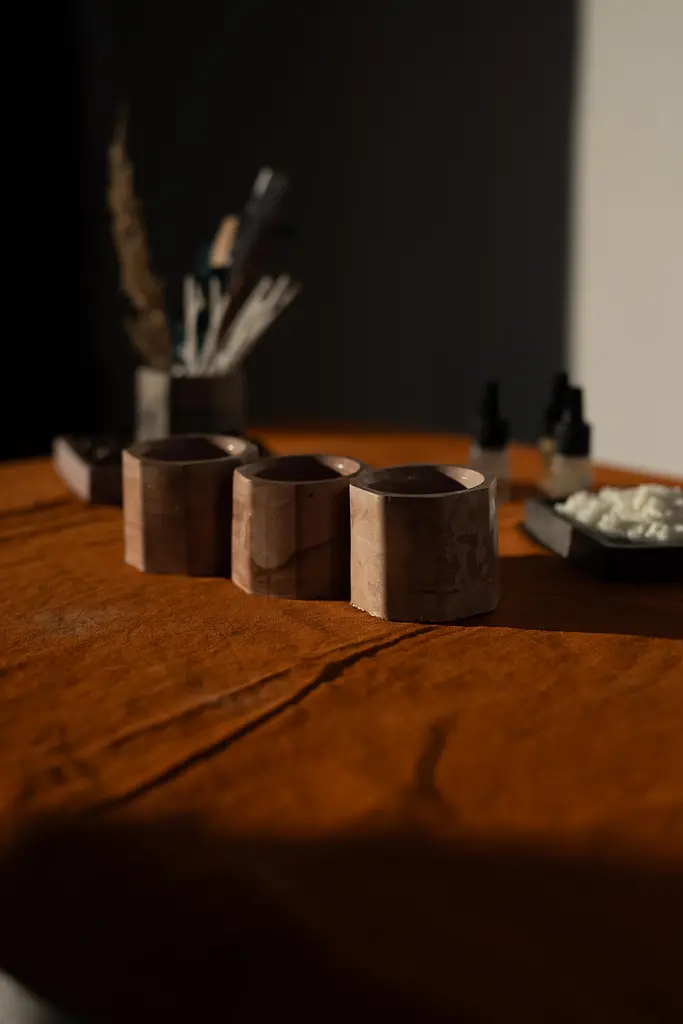 Подарунковий набір для створення 3 свічок CandleCraft Mini, коричневий - фото 5
