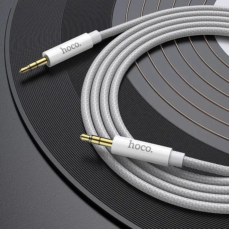 Кабель Hoco AUX audio cable UPA19 2 м белый - фото 2