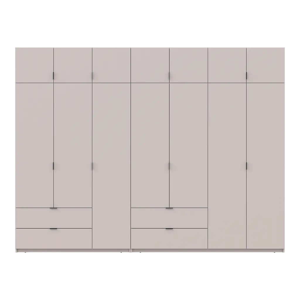 Шафа для одягу Doros Лукас Кашемір 3+4 ДСП 315х50х240 (42005136) - фото 4