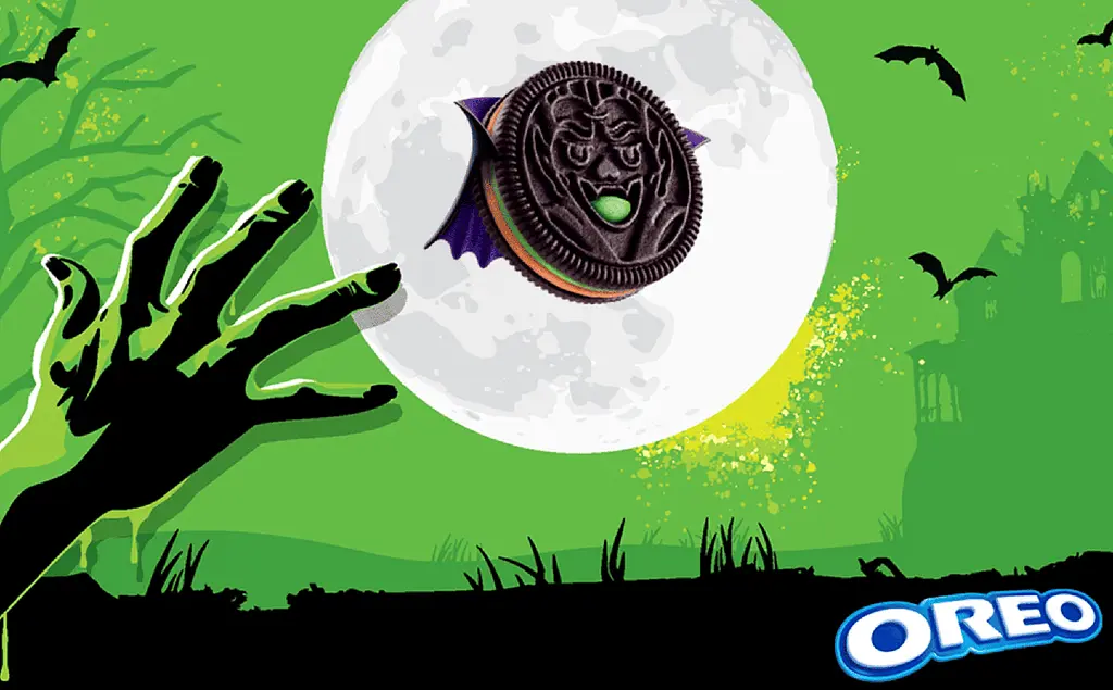 Печиво Oreo Halloween Green and Orange Creme Chocolate Sandwich Cookies 650г - фото 8