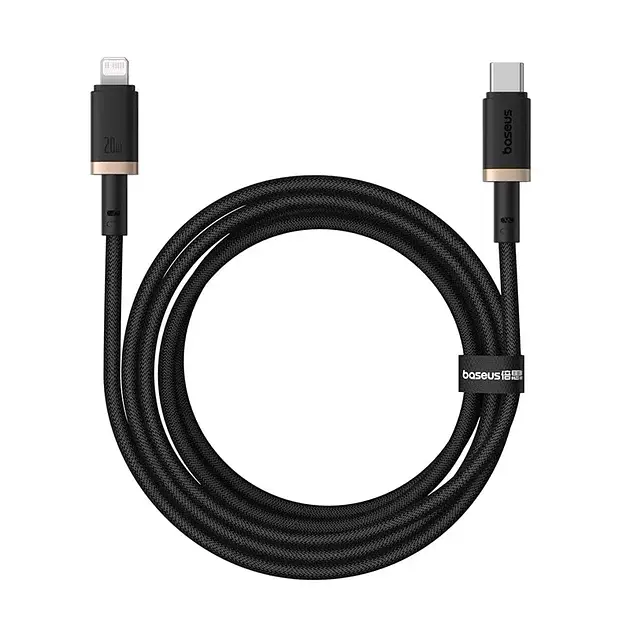 Кабель Baseus Dura Series Cable Type-C to Lightning 20W 2m P10377800U01-02 Black-Gold - фото 2