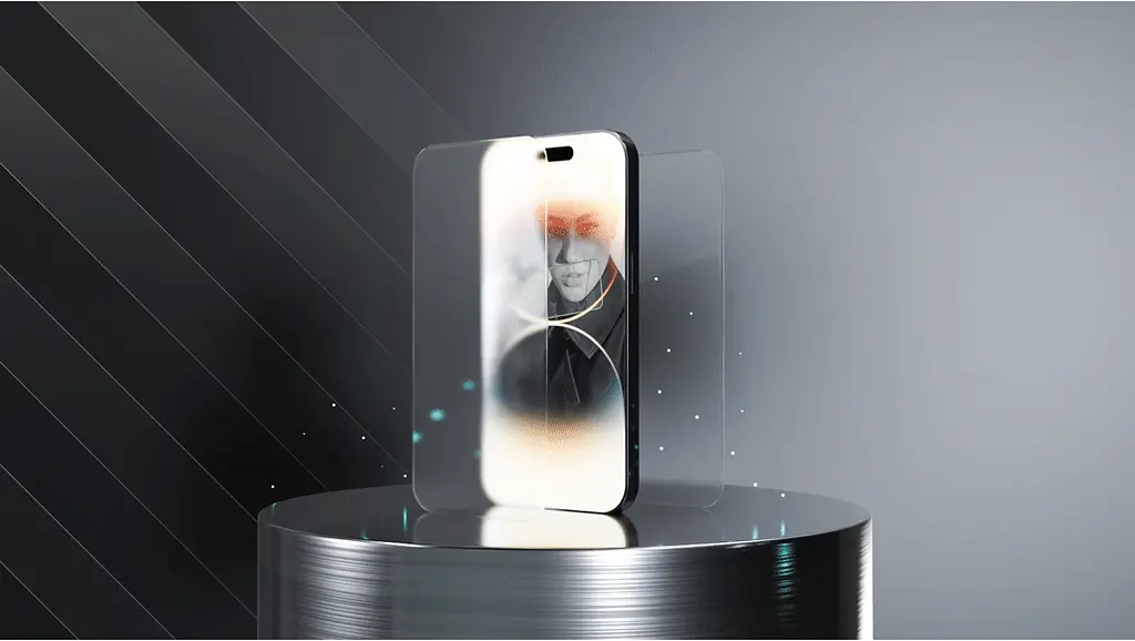 Захисне скло iLera DeLuxe Frosted Cover Glass для Apple iPhone 15 Pro (iLFrDL15Pr) [93401] - фото 3