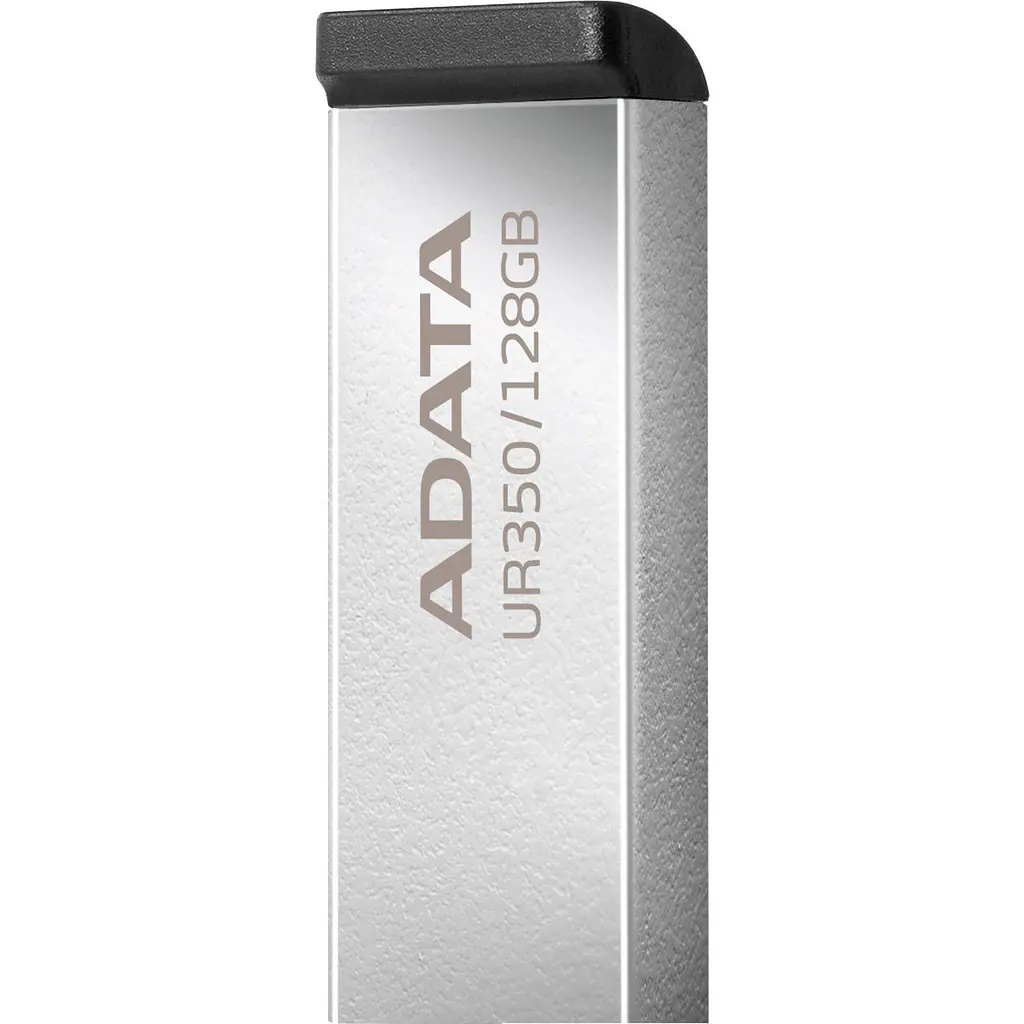 Юсб флешнакопичувач металевий A-DATA UR 350 128Gb USB 3.2 сріблясто чорний - фото 3