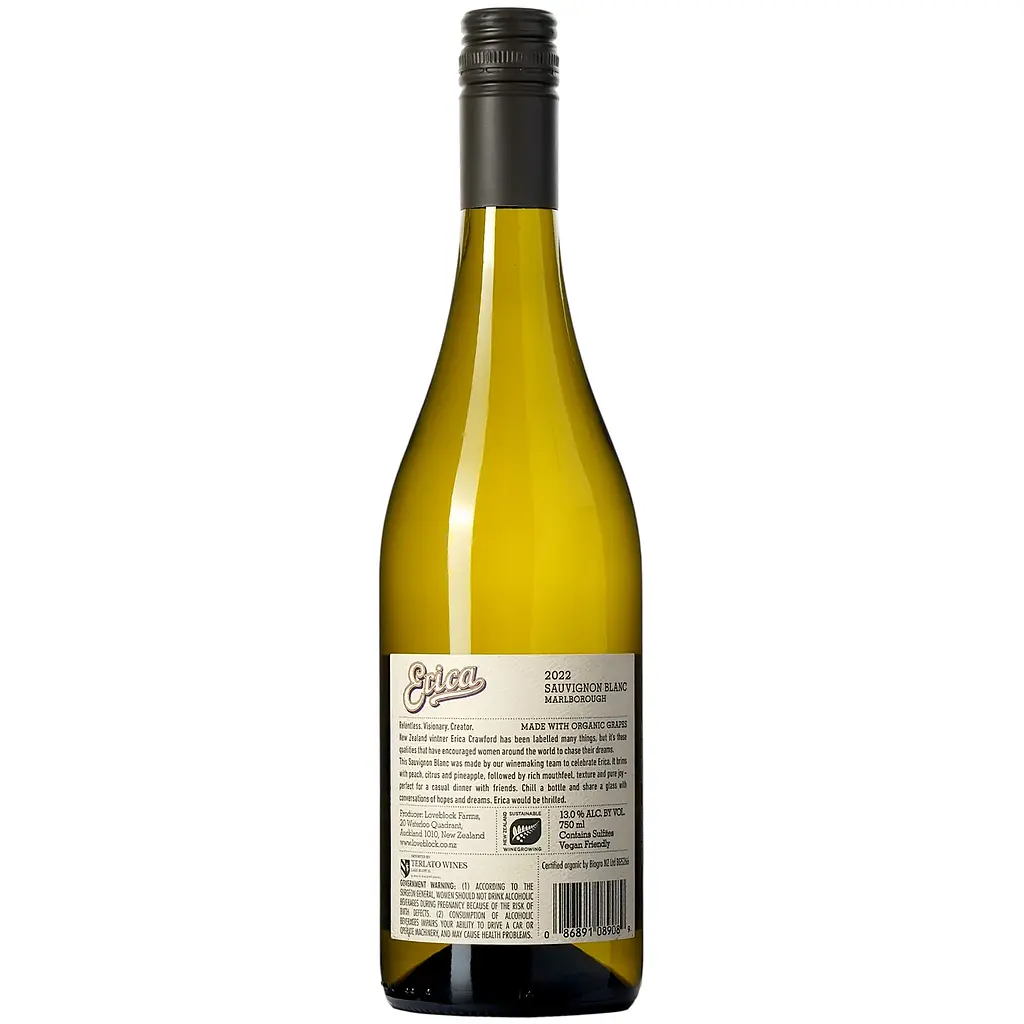 Вино Loveblock Erica Sauvignon Blan біле сухе 13% 0.75 л - фото 3