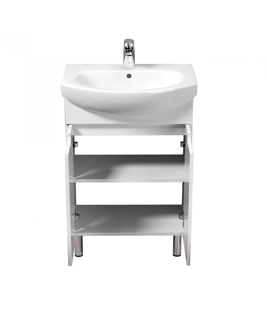 Тумба Мойдодир Tetris White 60 з умивальником Runa 60 Білий - фото 5
