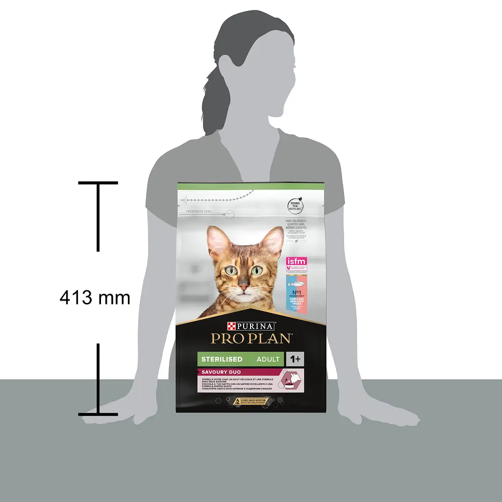 Сухой корм для стерилизованных кошек Purina Pro Plan Sterilised Senses с треской и форелью 3 кг - фото 8