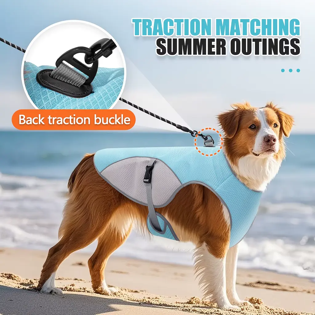Літній охолоджувальний жилет для собак Derby Summer Dog Cooling Harness PA0360-2 Blue, S - фото 3