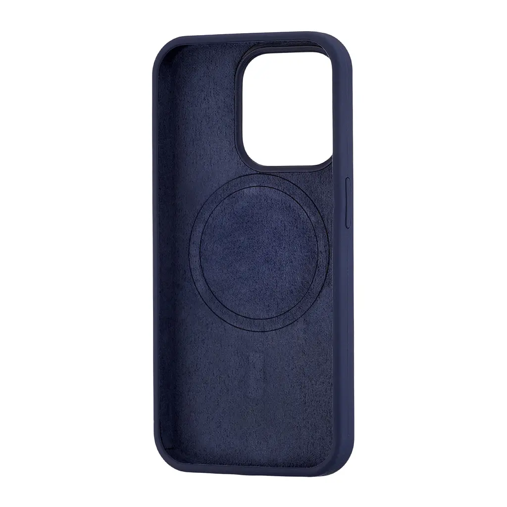 Чохол Silicone Case Full Cover with MagSafe iPhone 15 Pro Blue - фото 2