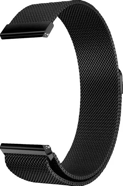 Ремінець міланська петля для BeWatch Xiaomi Mi Watch 22 мм Чорний (1020201.A21) - фото 3