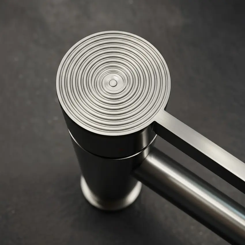 Змішувач для умивальника Rea Foster низький nickel brushed REA-B6323 - фото 2