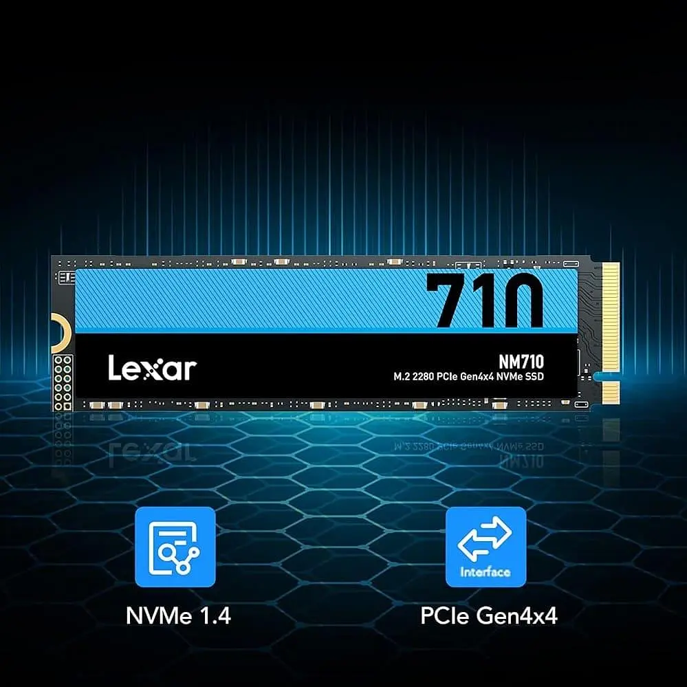 Накопитель SSD Lexar m.2 NVMe 1TB NM710 1Tb PCI-E 4.0x4 (LNM710X01T-RNNNG) (LNM710X001T-RNNNG) - фото 5