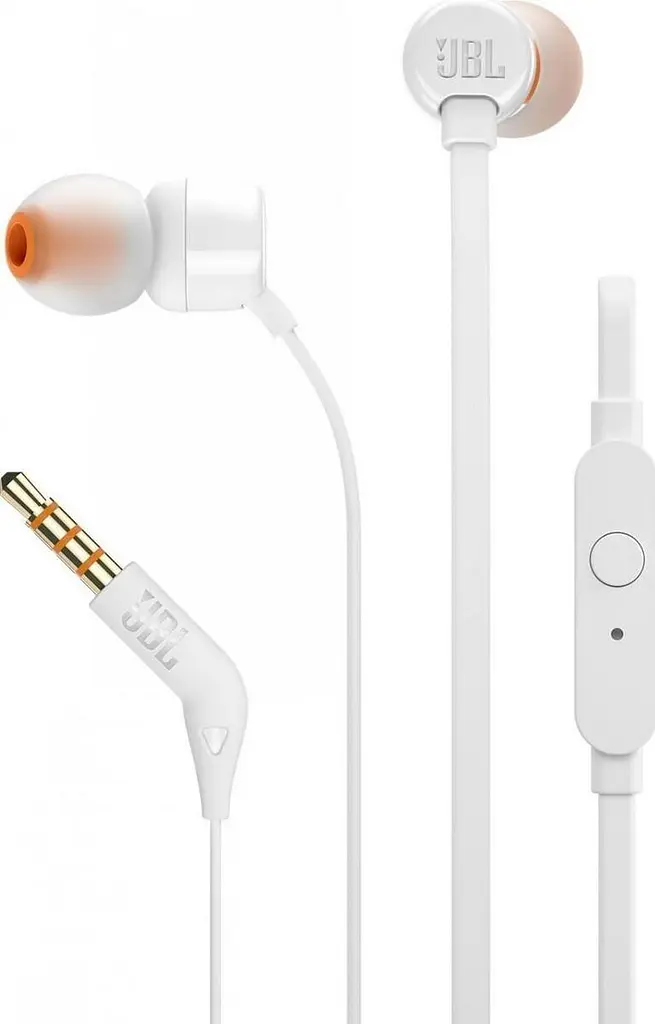 Навушники JBL з мікрофоном Tune 110 White (JBLT110WHT) - фото 3