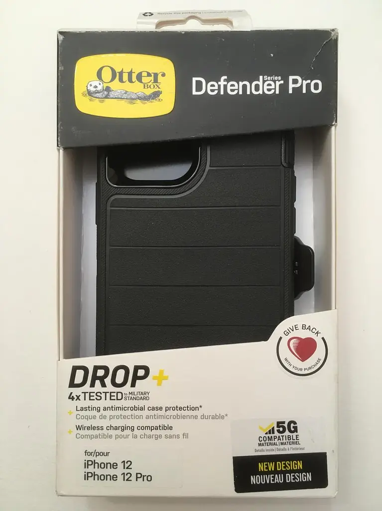 Чохол протиударний з кліпсою OtterBox Defender Pro 77-66213 для iPhone 12/12 Pro (6.1") Black - фото 5