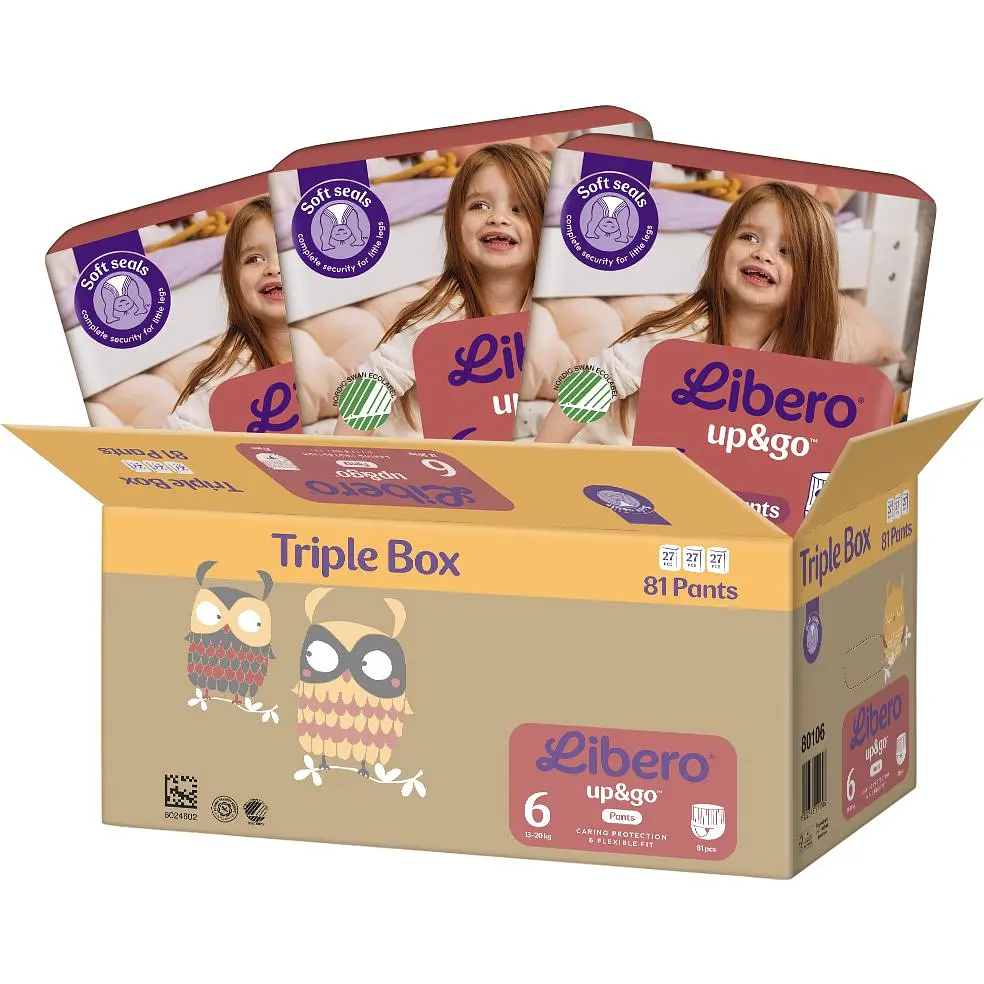 Уценка. Подгузники-трусики Libero Up&Go 6 (13-20 кг) 81 шт. - фото 2