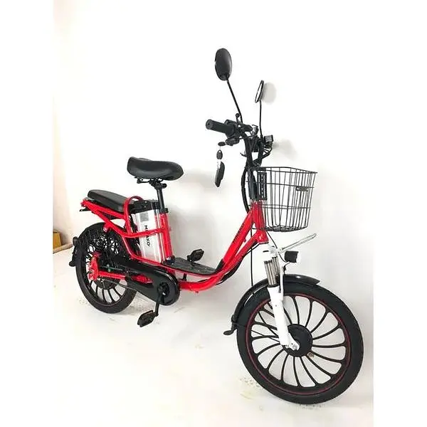 Електровелосипед Minako V4 PRO двомісний 500W/60V/18Ah із заднім амортизатором червоний - фото 5