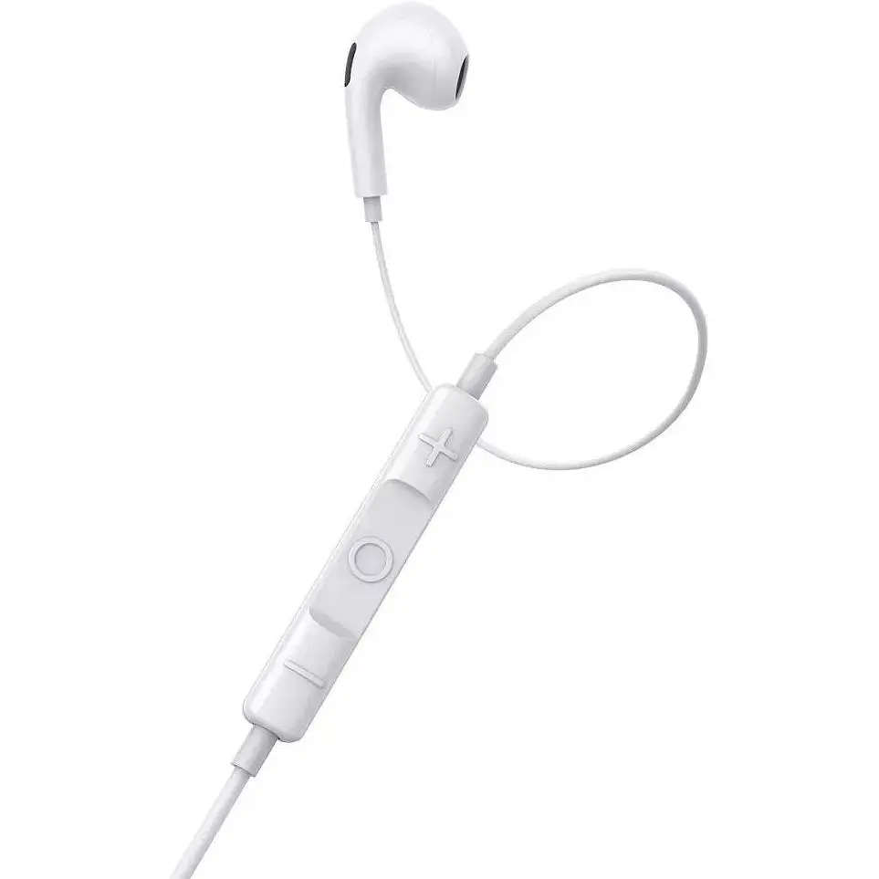 Наушники проводные Baseus Encok Wired H17 (3.5 мм) пластиковые белые - фото 3