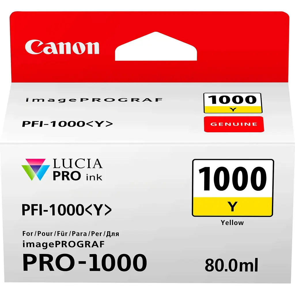 Картридж струменевий PFI-1000 imagePROGRAF PRO-1000 Yellow Canon teh0014954 - фото 2