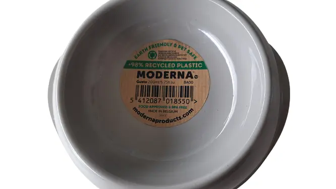 Миска для собак та котів Moderna Gusto пластикова сіра Ø 14.7x3.4 см 200 мл BA000330 - фото 2
