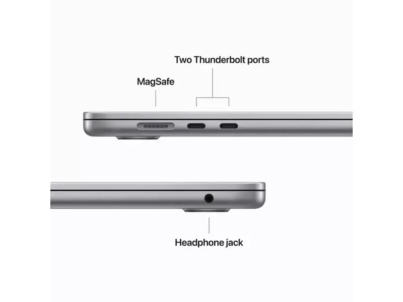 Ноутбук Apple MacBook Air 15 M2 Space Gray 2023 (Z18L000PV, Z18L000ST, Z18N000LJ) - фото 5