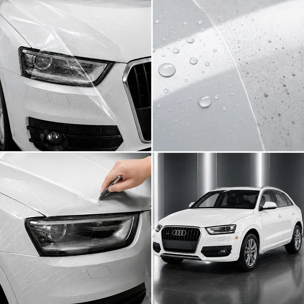 Антигравійна захисна бронеплівка за лекалами для Audi Q3 8U 2011-2018 - повний кузов - фото 3