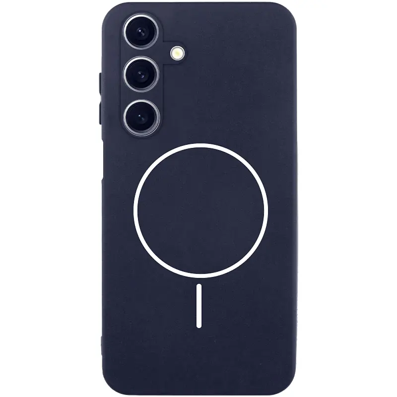 Чохол Silicone Cover Lakshmi Full Camera (AA) with Magnetic Fit для Samsung Galaxy A27 Темно-синій / Midnight blue