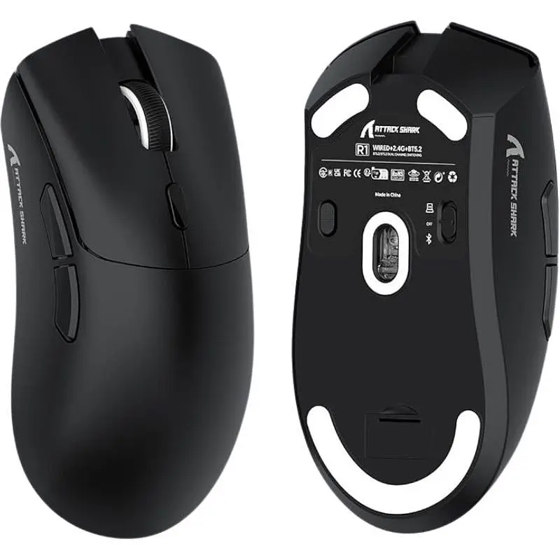 Миша Attack Shark R1 Black [138402] - фото 7