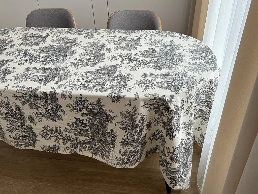 Скатертина столова Ecotton DUCK 150х170 см водовідштовхувальна Italiano сірий (30497 Grey) (25023) - фото 8