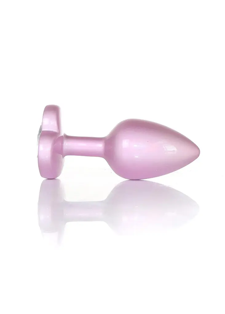 Анальна пробка - Jewellery Pearl Pink Heart Plug Clear S - фото 2