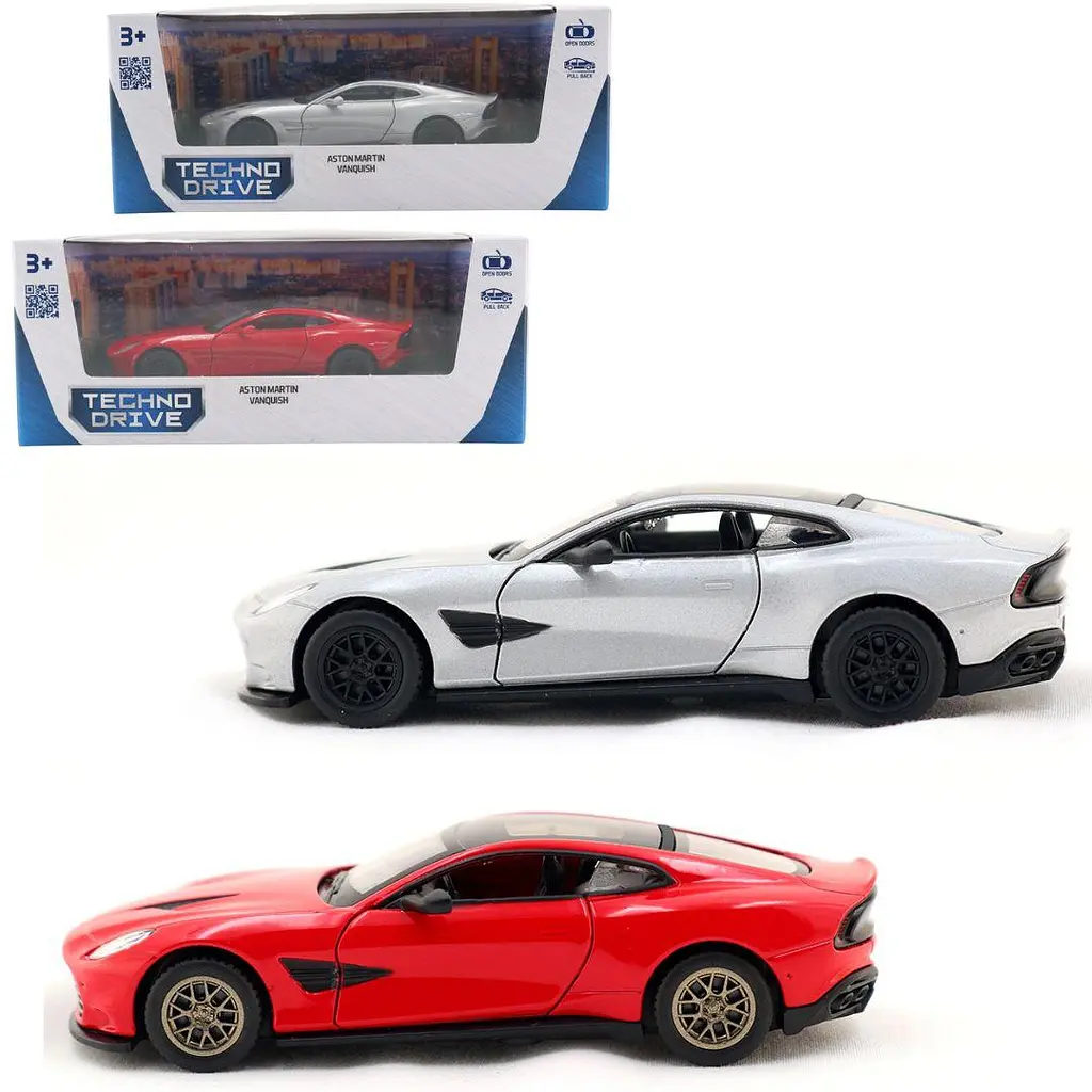 Модель автомобіля Aston Martin Vanquish червоний/сріблястий (250952) в асортименті