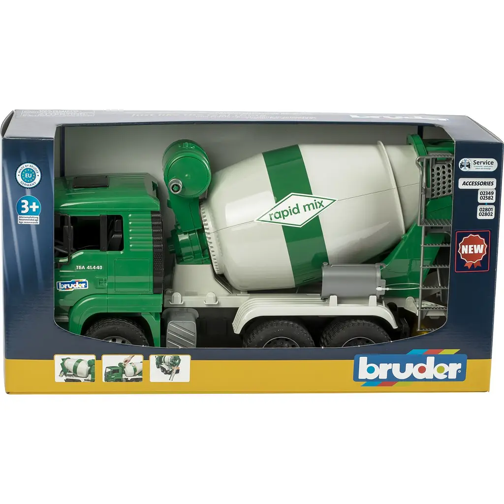 Іграшкова машинка Bruder Бетонозмішувач MAN TGA 1:16 (02739) - фото 6