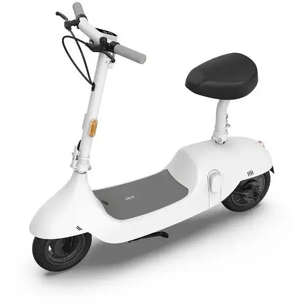 Електросамокат OKAI Ceetle PRO EA10C міський із сидінням складаний 900W батарея 10.4Ah пробіг до 55 км NFC App до 100 кг White - фото 2