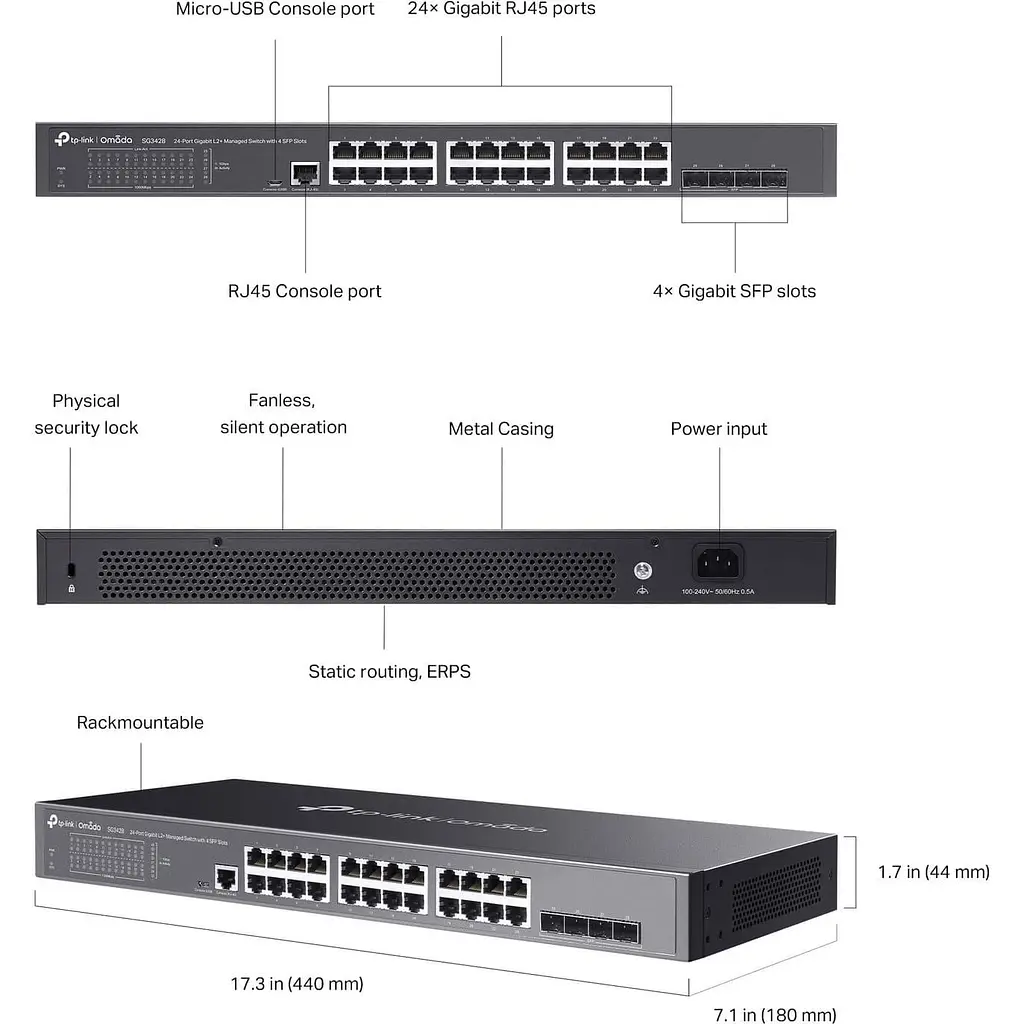 Комутатор TP-Link SG3428 (SG3428) - фото 7
