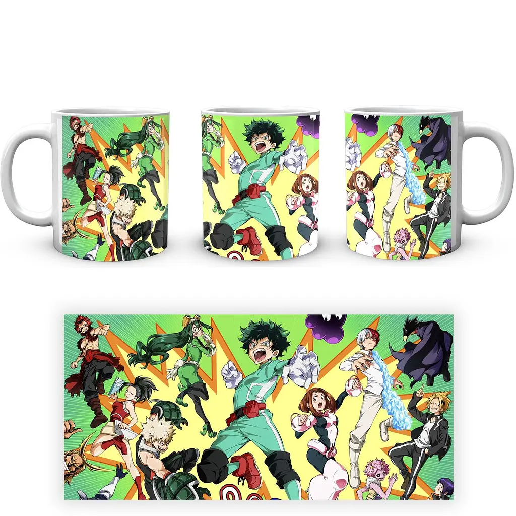 Кружка GeekLand Моя геройская академия My Hero Academia Персонажи на фоне взрыва MHA 02.521 330 мл белая - фото 3