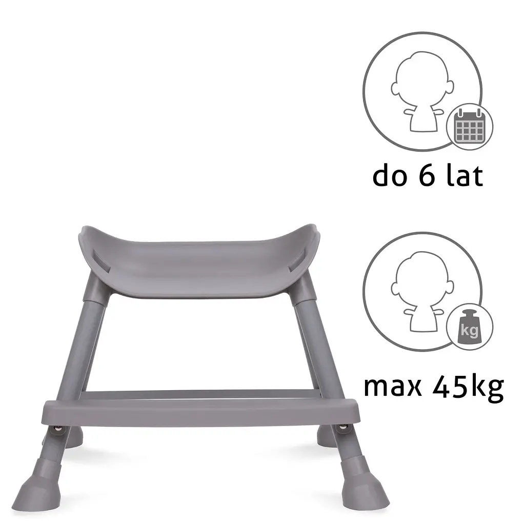 Стульчик для кормления Kidwell Eatan 4 в 1 Gray (5901130091027) - фото 12
