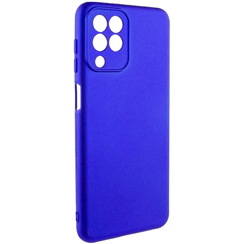 Чехол TPU GETMAN Liquid Silk Full Camera для Samsung Galaxy M33 5G Синий / Iris - фото 2