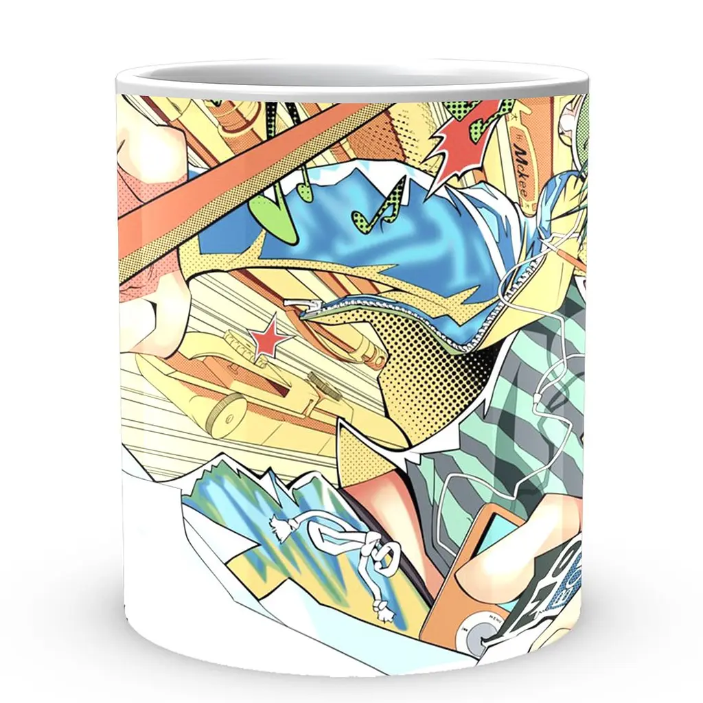 Кухоль GeekLand Бакуман Bakuman Маширо Малює BK 02.438 330 мл білий - фото 2