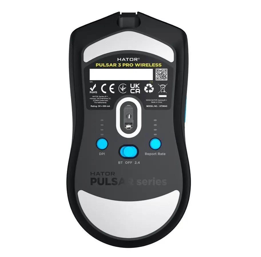 Игровая мышь HATOR HTM-640 Pulsar3 PRO Wireless ESports Gaming 30000dpi 50G Black - фото 5