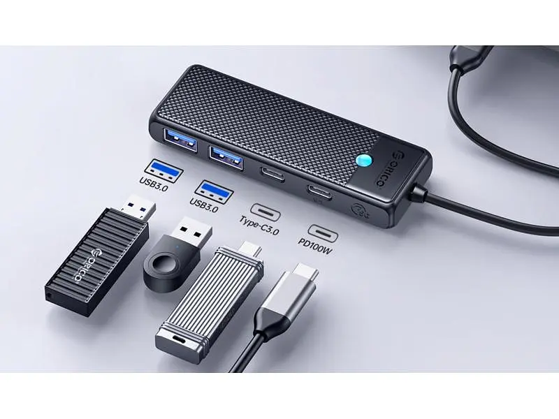 USB-хаб Orico PAPW2AC-C3-015-BK-EP (CA914210) - фото 4