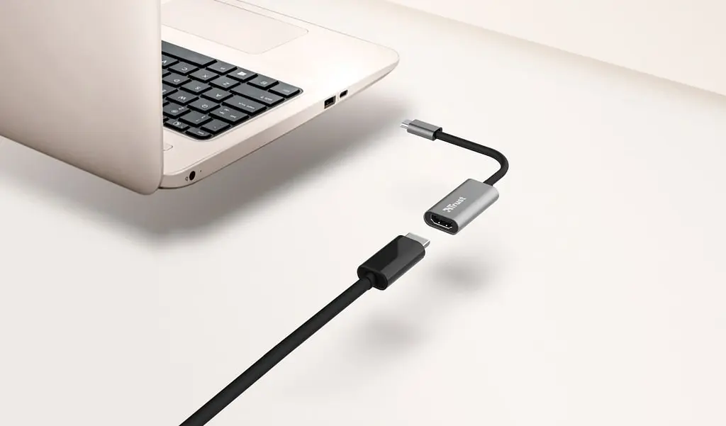 Адаптер Trust Dalyx USB-C > HDMI, 0.2м, Алюминий, черный teh0018506 - фото 3