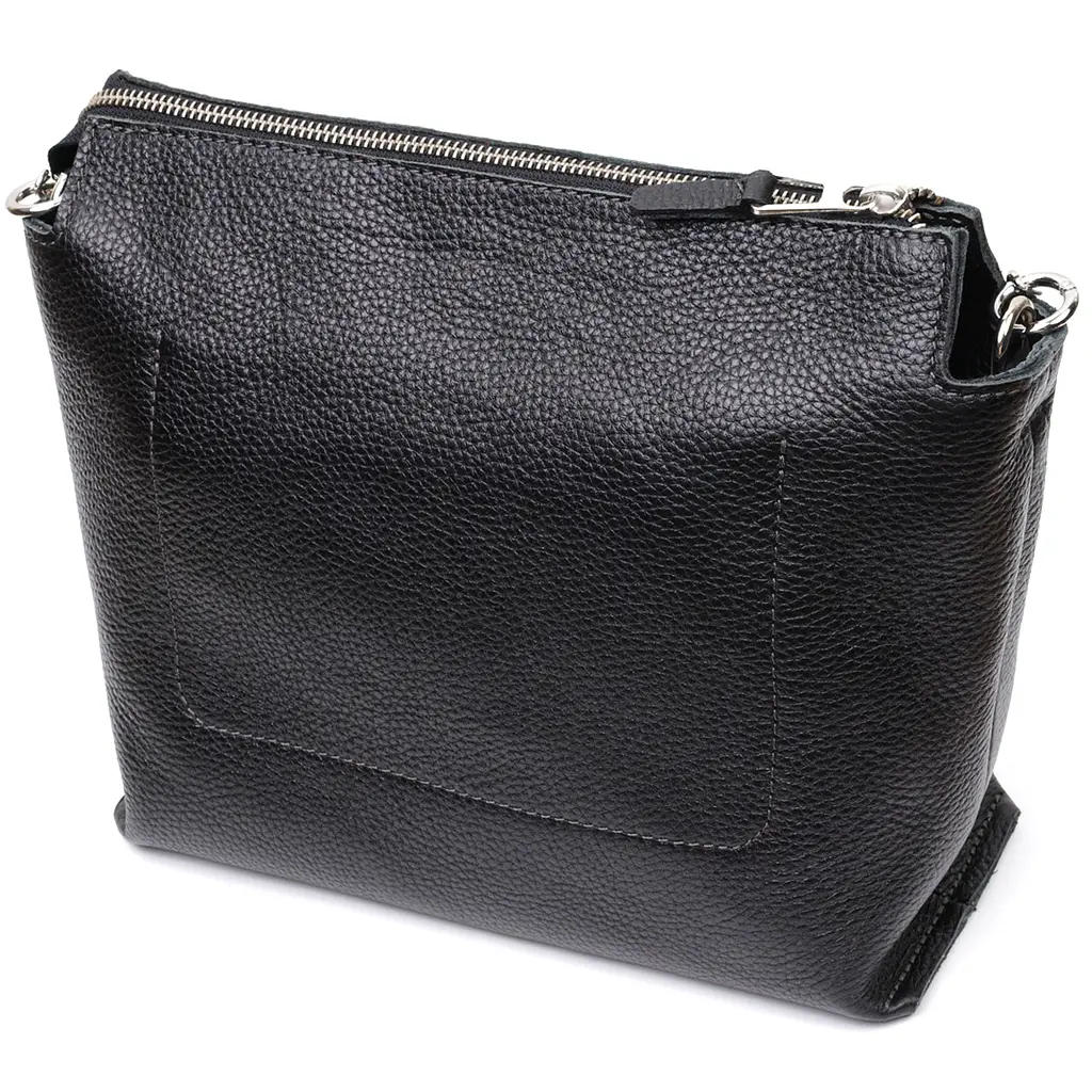 Кожаная женская сумка Grande Pelle 26х22х13 см sum0023599 - фото 2