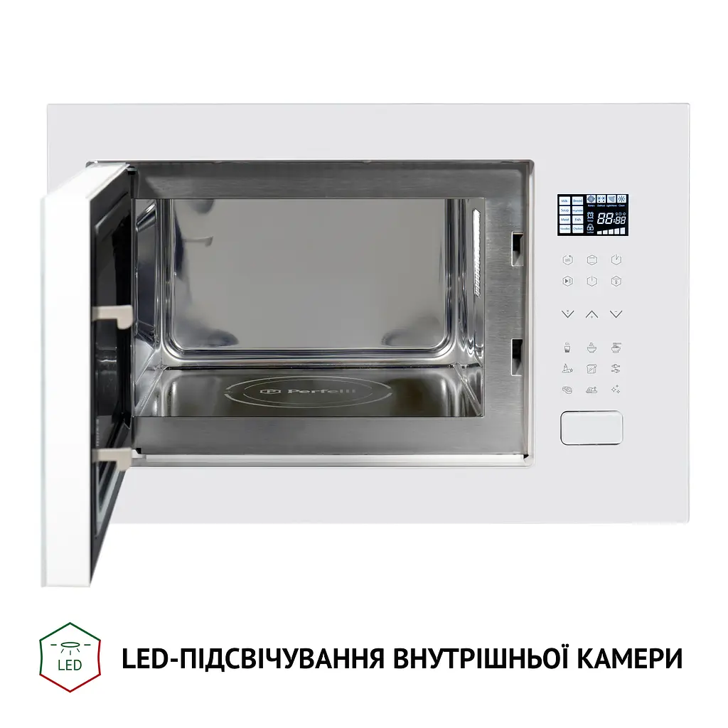Мікрохвильова піч вбудована Perfelli BM 255S GLW - фото 5