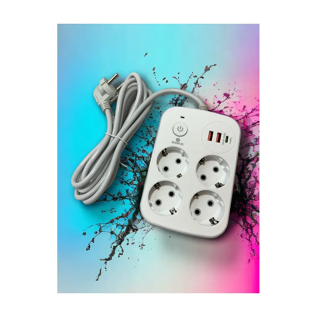 Мережевий фільтр живлення XoKo XK-SP-4-2-1-WH - фото 3