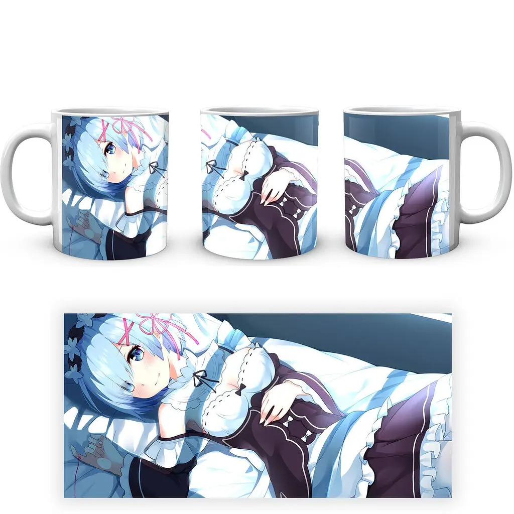 Кружка GeekLand Re:Zero. Жизнь с нуля в альтернативном мире Рем RZ 02.010 330 мл белая - фото 4